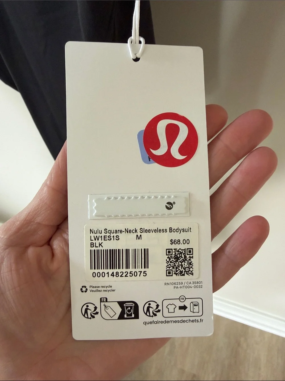 Lululemon Nulu Square Neck Sleeveless Bodysuit